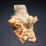 Dolomite
Azcarate Quarry, Eugui, Esteribar, Navarre, Spain
5.0 x 7.0 cm
Colorless twinned dolomite crystals. (Author: crosstimber)