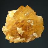 Fluorite
Moscona Mine, Villabona, Asturias Prov., Spain
7.1 x 7.7 cm.
Cubic fluorite with small calcite crystals. (Author: crosstimber)