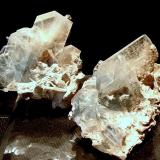 Barite
Shirley Basin, near Casper, Wyoming
5 x 5 x 3.5 & 5 x 4 x 3 cm
Pair of barite blades self collected in the Shirley Basin area in central Wyoming. The barite blades can be found in small pockets along high cliffs of consolidated volcanic ash. I spent many weekends searching for these and only found one pocket in miles of cliff faces that were searched. (Author: Joseph D'Oliveira)