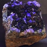 Siderite and Fluorite. (Under LW UV)
Pike Law Hushes, Newbiggin in Teesdale, Co Durham, England, UK
95 x 80 mm (Author: nurbo)