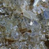 Fluorite, Baryte and Chalcopyrite.
Arkengarthdale, North Yorkshire, England, UK.
FOV 25 x 20 mm approx (Author: nurbo)