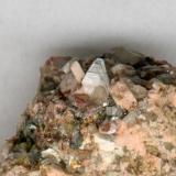 White-transparent albite crystal, 3 mm. David Soler specimen and photo, 2006. (Author: davidsoler)