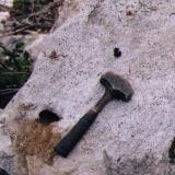 a crystal pocket in the granite, clearview claim Passmore BC (Author: thecrystalfinder)