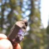 a amethyst crystal from my clearview claim, uncleaned (Author: thecrystalfinder)