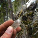 a clear quartz crystal, clearview claim Passmore BC (Author: thecrystalfinder)