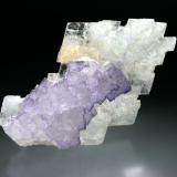 fluorite on celestite, Mina El Tule, Coahuila, Mexico (Author: Jesse Fisher)