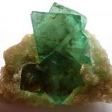 Fluorite, Riemvasmaak, Kakamas, Northern Cape Province, South Africa.  Specimen 9 x 8 cm.  Largest crystal 4 cm. (Author: xenolithos)