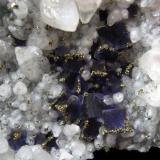 Fluorite, Marcasite, Calcite, fov 6 cm. (Author: Harjo)