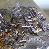 reticulated rutile on a smoky quartz crystal (Author: Scott LaBorde)