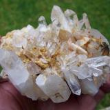 Quartz
Western Cape, Ceres
114 x 76mm
The cluster partially cleaned (Author: Pierre Joubert)