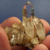 Quartz
Ceres, Western Cape, SA
43 x 37 x 29 mm
A fairly average quartz cluster from this area. (Author: Pierre Joubert)