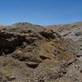 A large rock which hosted the calcite pocket. (Author: Pierre Joubert)