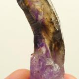 Quartz
Brandberg, Namibia
70 x 20 x 19 mm
A very unusual bent quartz crystal. (Author: Pierre Joubert)