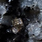 Quartz Sphalerite Fluorite.
Boundary Cross Vein, Rampgill Mine, Alston, Cumbria, England, UK.
FOV 20 x 20 mm approx (Author: nurbo)