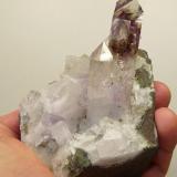 Quartz
Brandberg, Namibia
94 x 91 x 76 mm (main crystal 72 x 29 x 22 mm
same as above (Author: Pierre Joubert)
