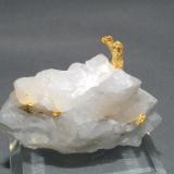 Gold
Timmins, Ontario, Canada
5 x 3.5 x 1.5 cm
Gold on Quartz (Author: Joseph D'Oliveira)