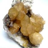 Calcite
Juchem Quarry, Herrstein, Hunsrück, Rhineland-Palatinate, Germany
Specimen height 13 cm, largest crystals ~ 3 cm (Author: Tobi)
