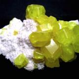 Sulphur
Cozzodisi Mine, Casteltermini, Sicily, Italy
Specimen size 8 cm (Author: Tobi)