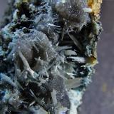 Cerussite.
Force Crag mine, Coledale, Braithwaite, Cumbria, England, UK
FOV  25 x 20 mm approx (Author: nurbo)