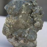 Pirita<br />Mina Cucona, Zona Minera de Villabona, La Vega, La Vega (Villabona), Llanera, Comarca del Nora, Principado de Asturias (Asturias), España<br />8 x 6 cm.<br /> (Autor: Manuel Baquero)