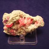 Rhodochrosite, Fluorite ,Apatite, Pyrite
Wutong Mine, Liubao Wuzhou, Guangxi Zhuang. A.R., China
6.8 x 4.3 x 2.7 cm (Author: Don Lum)