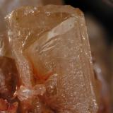Cerussite
Filón Sur, Tharsis, Alosno, Huelva, Spain
1 cm crystal
1 cm crystal of cerussite from the gossan of Filon Sur (Author: Cesar M. Salvan)