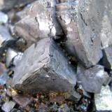 Galena + esfalerita + fluorita
Joplin, Jasper Co., Missouri, EEUU.
126 x 73 x 64 mm
Detalle. (Autor: José Luis Zamora)