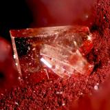 Barite
San Miguel mine, Almonaster la Real, Huelva, Spain
Crystal 1 mm.
The only mineral that could sate my micromount hunger is the barite, very extended in the gossan of San Miguel. (Author: Cesar M. Salvan)