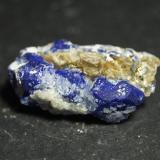 Lazurita en calcita - Fluorescente
Badakhshan, Afghanistan.
45 x 30 mm (Autor: Daniel C.M.)