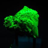 Willemita - Fluorescente
cerca de Lusaka, Zambia
50x40x32 mm
Luz UV onda corta.
Willemita es verde. (Autor: Juan María Pérez)