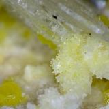 Sulfur, gypsum, aragonite
Sicily, Italy
14.6 x 6.9 x 7.1 cm (Author: Don Lum)