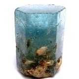 Beryl (var. aquamarine)
Gilgit-Baltistan (Northern Areas), Pakistan
Specimen height 3 cm (Author: Tobi)