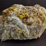 Pyromorphite.
Barstows Trench, Roughton Gill, Caldbeck Fells, Cumbria, England, UK.
60 x 30 mm (Author: nurbo)