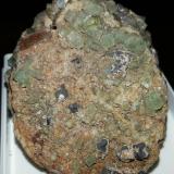 Fluorita, Galena
Rogerley Mine - Frosterley - Weardale - North Pennines - Co. Durham - Inglaterra - Reino Unido
6,4 x 5 x 4 cm (Autor: Celso)