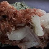 Apophylite on red Heulandite.
Nasik, Maharastra, India.
FOV 25 x 20 mm approx (Author: nurbo)