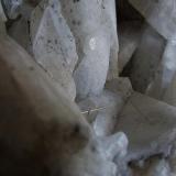 Millerite in and on Calcite.
Hockley Edge, Near Ashover, Derbyshire, England, UK.
FOV 20 x 20 mm approx (Author: nurbo)