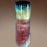 Elbaite
Sapo Mine, Goiabeira, Minas Gerais, Brazil
1.5 x 4.3 cm.
Collected in 1998. (Author: crosstimber)