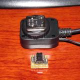 Conector TTL y plaquita con optoacoplador (Autor: Oscar Fernandez)