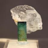 Tourmaline, Quartz
Sapo Mine, Conselheiro Pena, Doce Valley, Minas Gerais, Brazil
3.6 x 3.3 cm (Author: Don Lum)