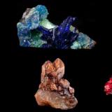 Six more specimens from the Hoppel Collection - a Kunzite, a Linarite, two Pyromorphites, a Quartz and a Rhodochrosite. (Author: BlueCapProductions)