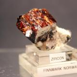 Zircon
Stjernsund, Seiland Island, Alta, Finnmark, Norway
3.7 x 2.5 cm
ex-Gerald Clark (Author: Don Lum)