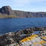 Moonen Bay, Isle of Skye, Scotland, UK
Waterstein Head and Moonen Bay cliffs, viewed from Neist Point. September 2009. (Author: Mike Wood)