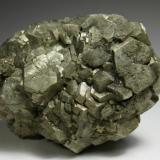 Pyrite
Rennselaer Quarry, Pleasant Ridge, Jasper Co., Indiana, USA
9 x 7 x 5 cm
Octahedron modified by cube. I have read Maggie Wilson telling on Mindat the pyrites from this find are often unstable. I am going to enjoy it quickly just in case... (Author: Antonio Alcaide)