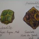 Andradite
Mali
2,4 x 3,3 x 2,8 cm ; 3,2 X 4,3 x 3,2 cm (Author: Jacquou HO)