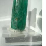 Beryl (var. Emerald)
Wolo, Ethiopia
2,5 x 1,2 x 1,2 cm
This emerald has very nice green color, I searched for information concerning the emerald in Ethiopia, but only little information concerning the emerald mine in this country. Please send me the information if you find some (Author: Jacquou HO)