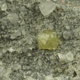 Ewaldite.
Dolyhir Quarry, Old Radnor, Powys, Wales, UK.
2 mm crystal. (Author: Ru Smith)