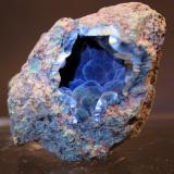 Shattuckite, Barite
Kaokoveld Mine, Kaokoveld, Kunene, Namibia
5 x 4 cm (Author: Don Lum)