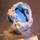 Shattuckite, Barite, Malachite
Kaokoveld Mine, Kaokoveld, Kunene, Namibia
5 x 4 cm (Author: Don Lum)