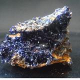 Azurite
Touissit, Oujda, Morocco
4,5 x 3,3 X 2 cm (Author: Jacquou HO)