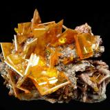 Wulfenite
Rowley Mine, Painted Rock District, Theba, Painted Rock Mts., Maricopa County, Arizona, USA
48 x 38 x 35 mm
up to 14 mm Wulfenites (Author: GneissWare)